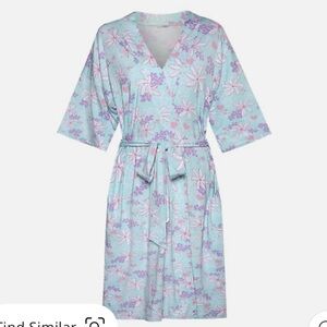 Coco moon Tiare Blooms Mama Robe In Blue robe size XS/S